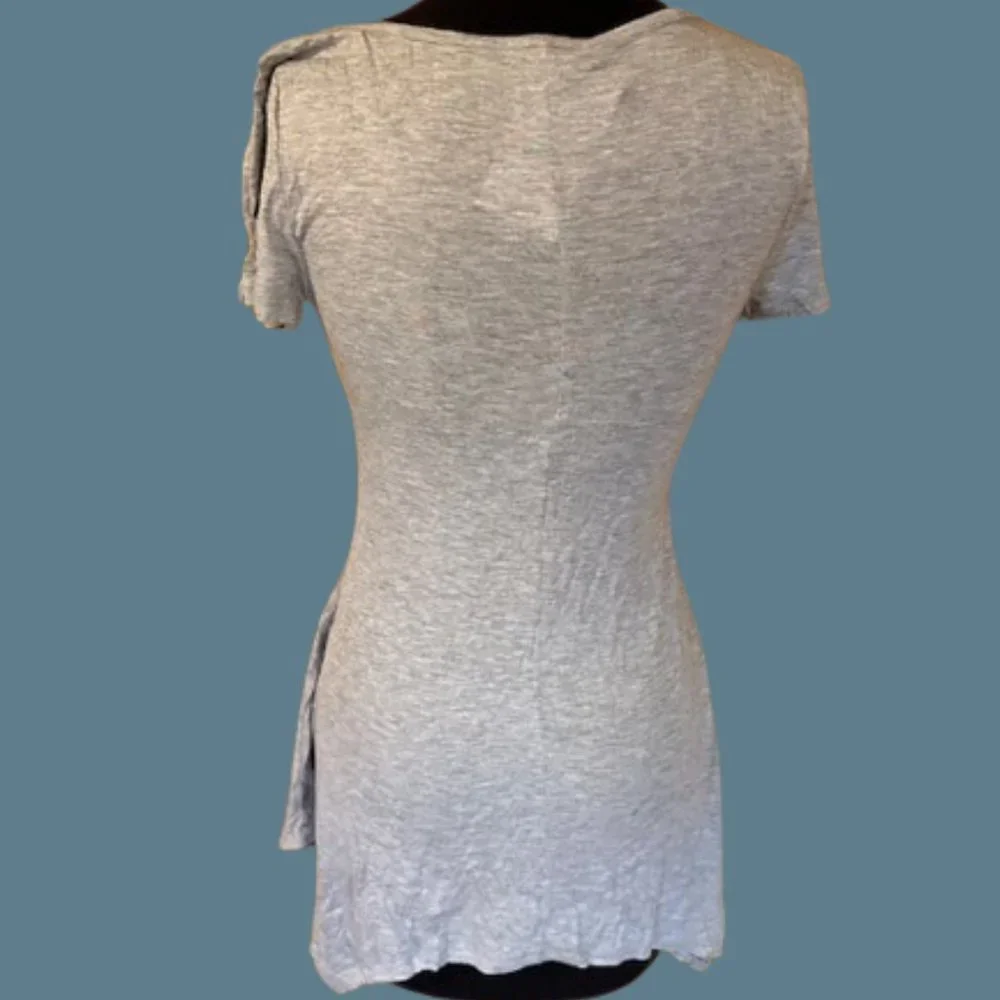 Grey Sharkbite Shirt  T1450     NWT Boutique - Picture 2 of 6